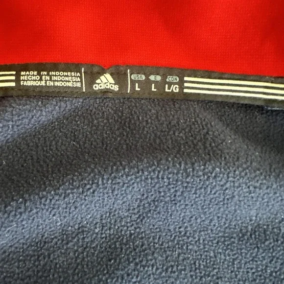 Washington Wizards‎ Jacket Mens Large Blue NBA Basketball ClimaWarm Adidas Zip - Picture 3 of 16